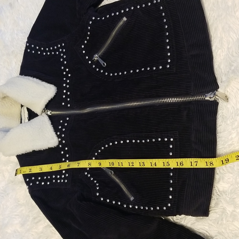 Rebecca Minkoff Koshova Faux Shearling Jacket in Navi Size XXS - Picture 4 of 14
